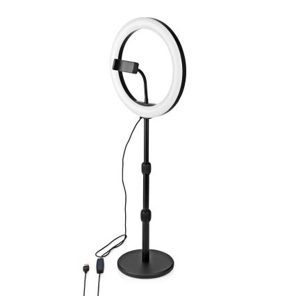 LED prigušiva lampa sa stativom i držačem za snimanje vlogova LED/6W/USB 2700-6700K