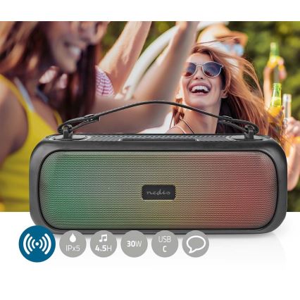 LED RGB Punjivi zvučnik 45W/3000 mAh IPX5