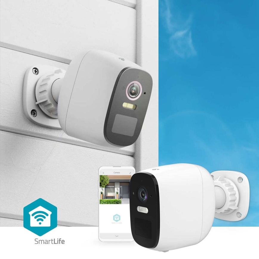 Pametna spoljašnja punjiva kamera sa senzorom SmartLife 4MP Quad HD 1440p 5V/5200mAh Wi-Fi Tuya IP66