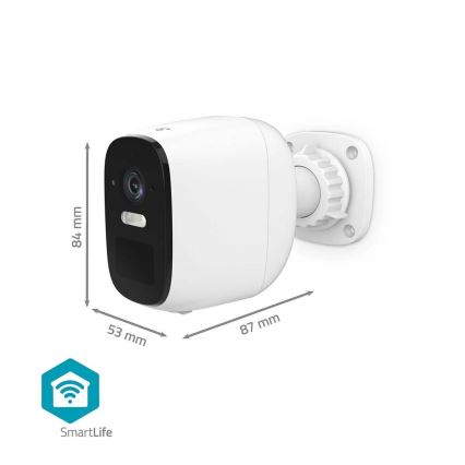 Pametna spoljašnja punjiva kamera sa senzorom SmartLife 4MP Quad HD 1440p 5V/5200mAh Wi-Fi Tuya IP66