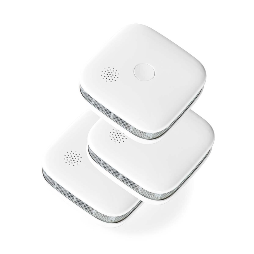 Komplet 3x detektora dima SmartLife 3V/1xCR123A Wi-Fi Tuya