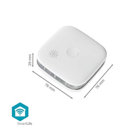 Komplet 3x detektora dima SmartLife 3V/1xCR123A Wi-Fi Tuya