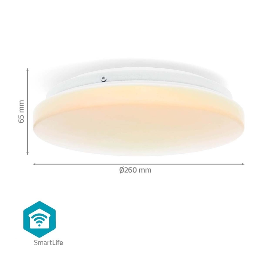 LED RGBW Prigušiva kupatilsko plafonsko svetlo SmartLife LED/18W/230V 2700-6500K IP44 Wi-Fi Tuya