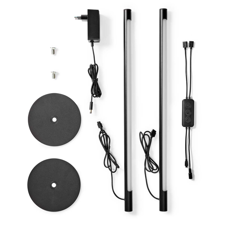 KOMPLET 2x LED RGBIC prigušiva stolna lampa SmartLife LED/36W/230V 55 cm 2700-6500K Wi-Fi Tuya + daljinski upravljač