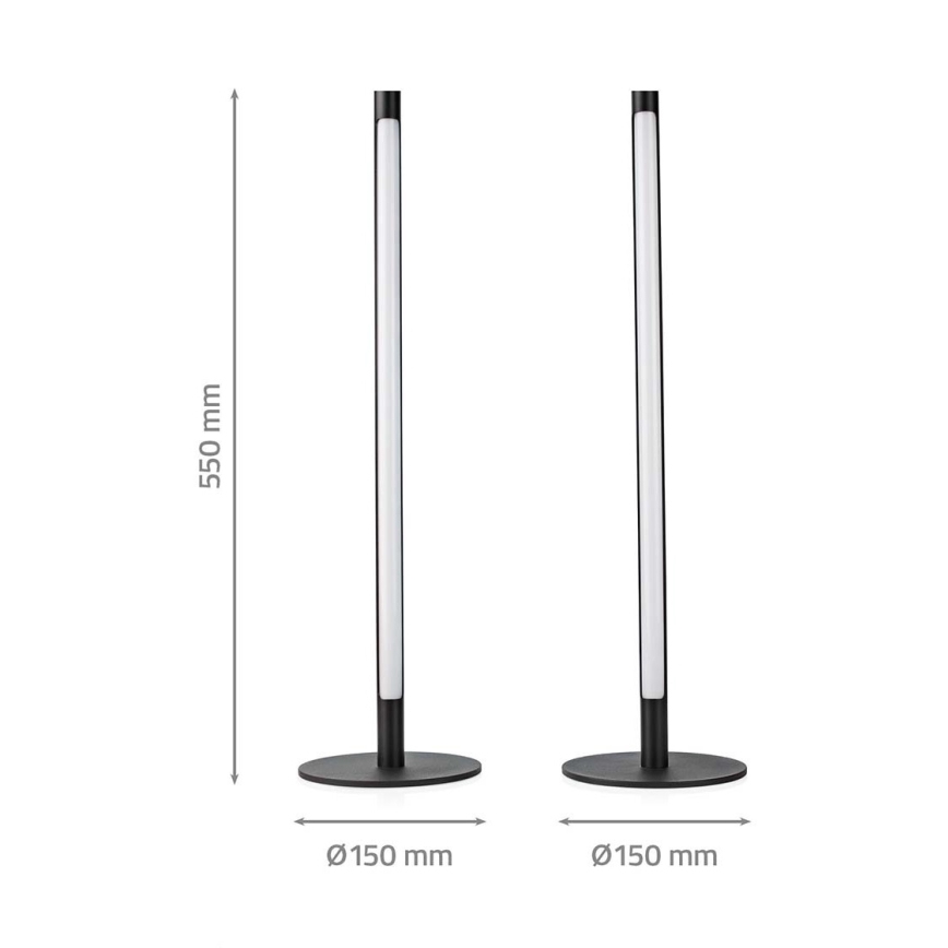 KOMPLET 2x LED RGBIC prigušiva stolna lampa SmartLife LED/36W/230V 55 cm 2700-6500K Wi-Fi Tuya + daljinski upravljač