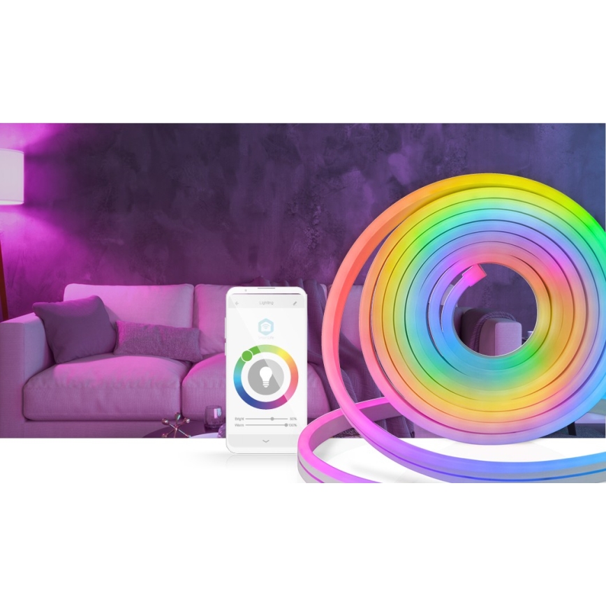 LED RGB prigušiva spoljašnja traka SmartLife 6m LED/32W/230V Wi-Fi IP65 + daljinski upravljač