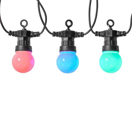 LED RGB spoljna dekorativna girlanda 10xLED 12m IP65 Wi-Fi Tuya
