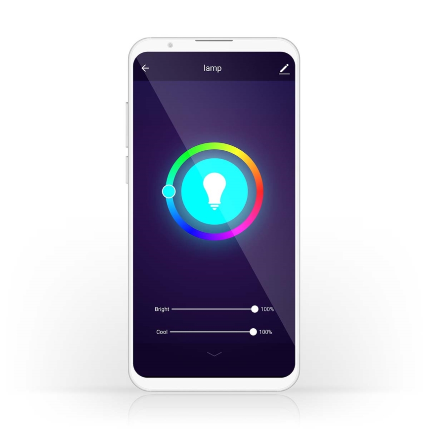 KOMPLET 2x LED RGBW prigušiva sijalica SmartLife E27/9W/230V Wi-Fi 2700-6500K