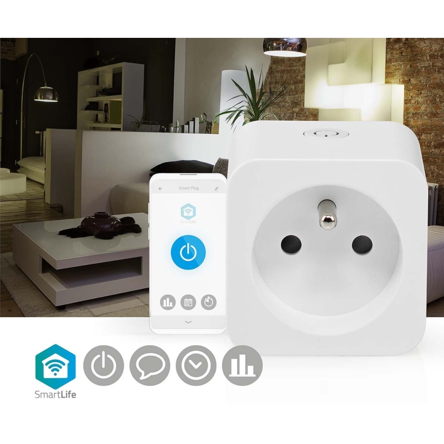 Pametna utičnica 3680W/230V/ Tip E/16A Wi-Fi