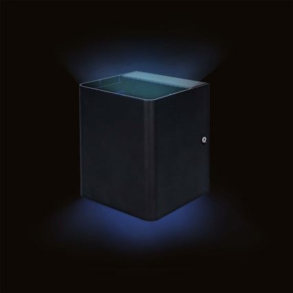 LED RGBW prigušiva spoljašnje zidno svetlo SmartLife LED/12W/230V IP65 Wi-Fi Tuya crno