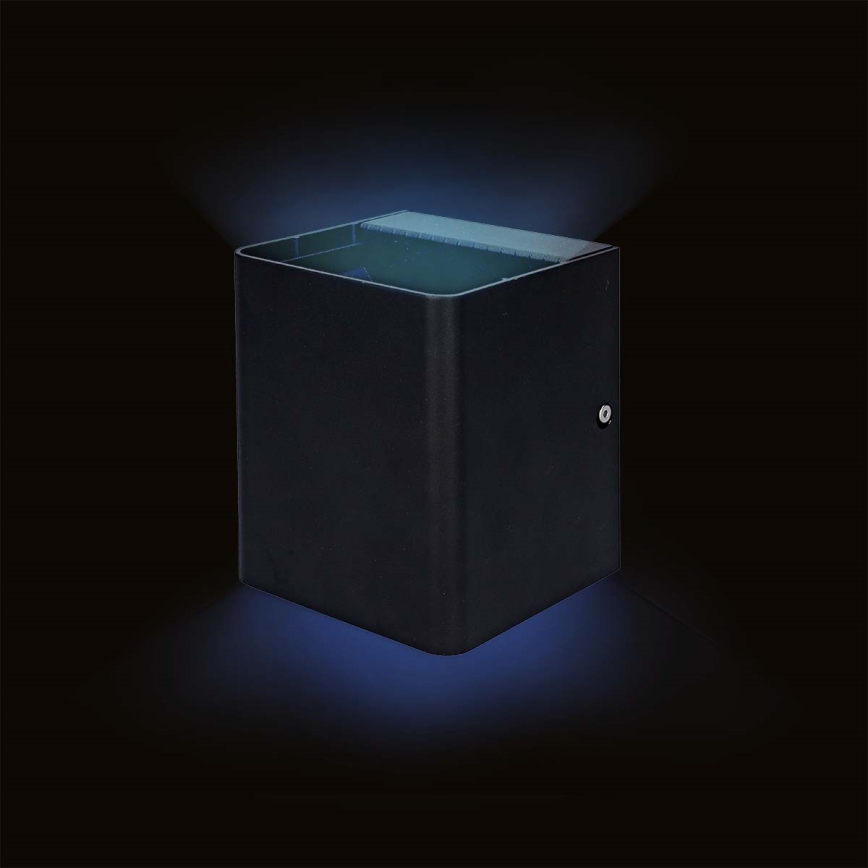 LED RGBW prigušiva spoljašnje zidno svetlo SmartLife LED/12W/230V IP65 Wi-Fi Tuya crno
