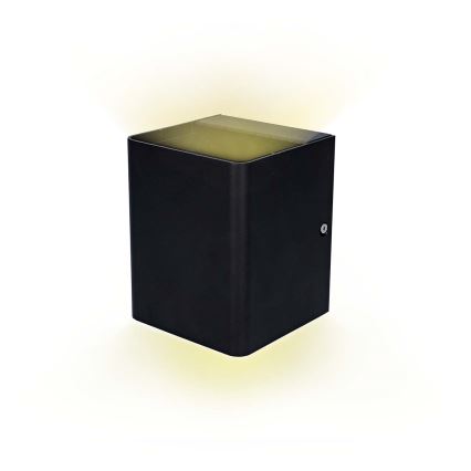 LED RGBW prigušiva spoljašnje zidno svetlo SmartLife LED/12W/230V IP65 Wi-Fi Tuya crno