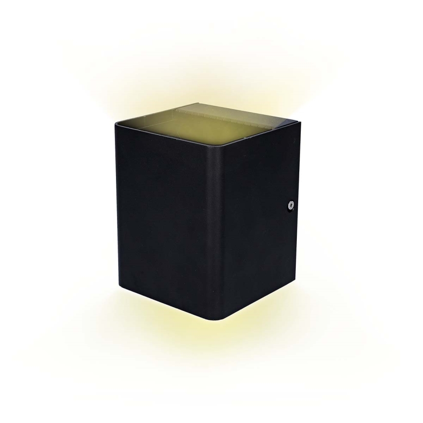 LED RGBW prigušiva spoljašnje zidno svetlo SmartLife LED/12W/230V IP65 Wi-Fi Tuya crno