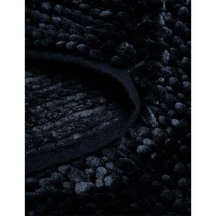 Neklizajuća kupatilska prostirka CHENILLE 50x80 cm crna