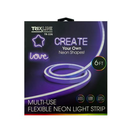 NEON LED fleksibilna traka 5V USB, 1,8 m, ljubičasta