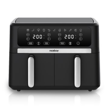 Niceboy AirFryer DUO - Dualna friteza na vrući vazduh 9 l 2400W/230V