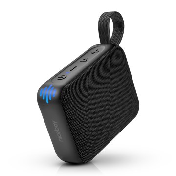 Niceboy Atom 4 - LED Bežični zvučnik sa mikrofonom 6W/1000 mAh IP67 crna