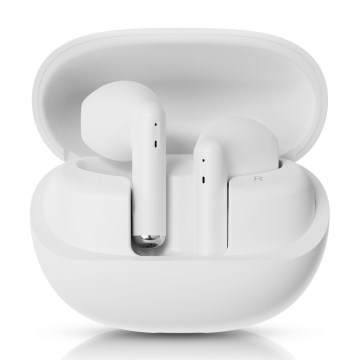 Niceboy Beans 4 - Bežične slušalice 300 mAh + 2x 35 mAh IPX4 bele