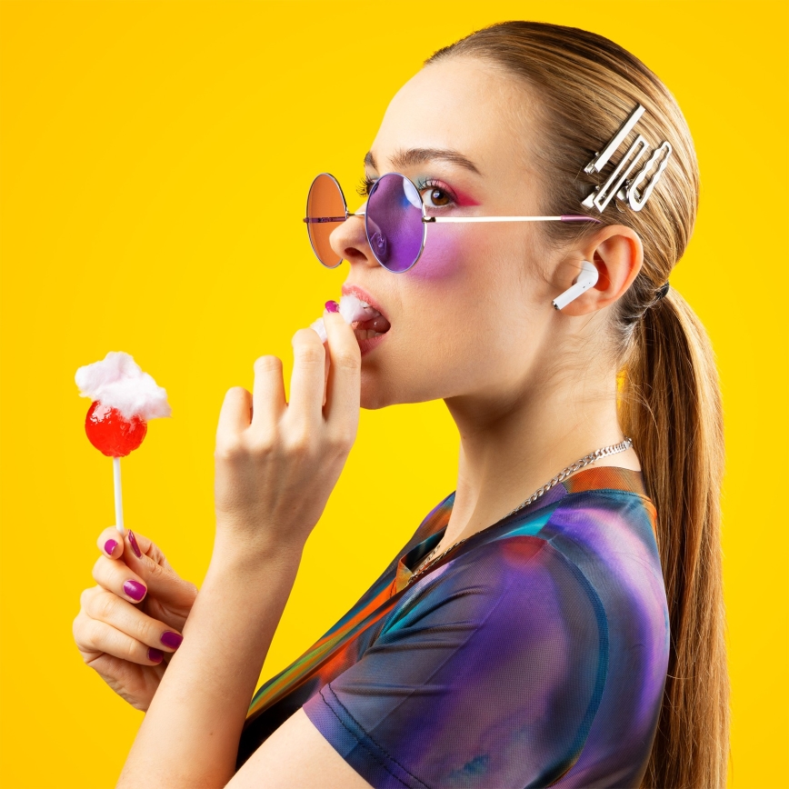 Niceboy Beans 4 - Bežične slušalice 300 mAh + 2x 35 mAh IPX4 bele