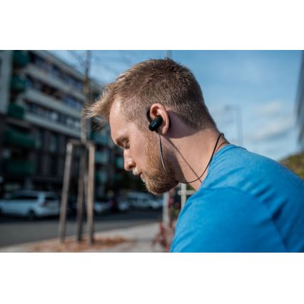 Niceboy HIVE sport 2 - Sportske slušalice sa mikrofonom IPX5, crne