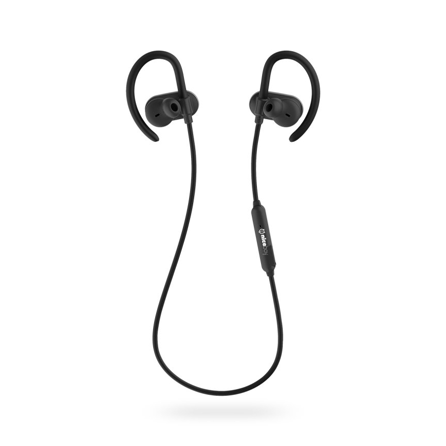 Niceboy HIVE sport 2 - Sportske slušalice sa mikrofonom IPX5, crne