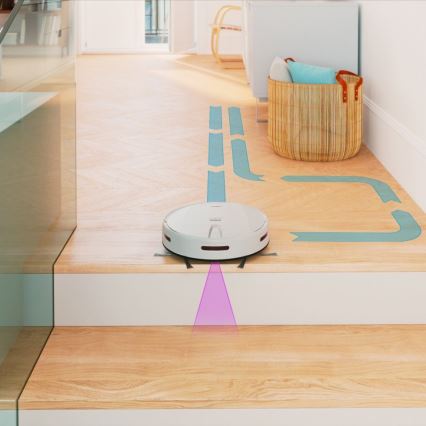 Niceboy ION Charles i4 - Pametan robotski usisivač 2u1 4400 mAh Wi-Fi bela + daljinski upravljač