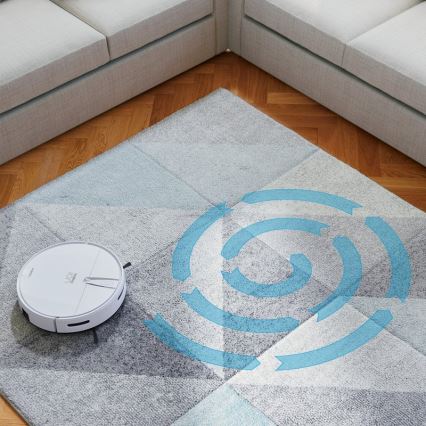 Niceboy ION Charles i4 - Pametan robotski usisivač 2u1 4400 mAh Wi-Fi bela + daljinski upravljač