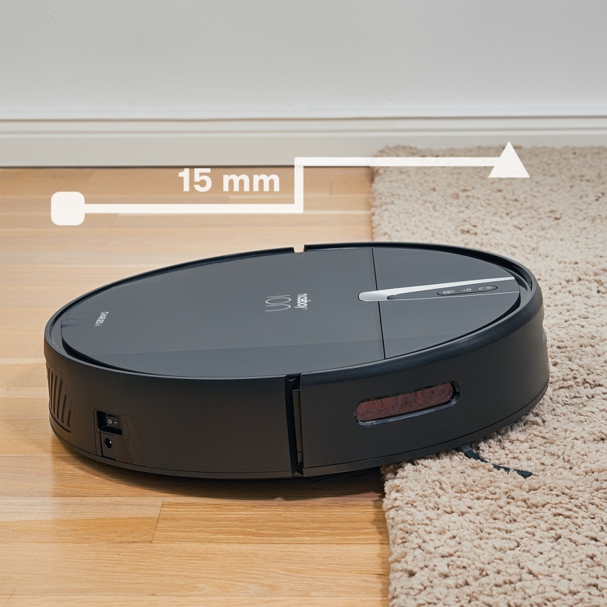 Niceboy ION Charles i4 - Pametan robotski usisivač 2u1 4400 mAh Wi-Fi crna + daljinski upravljač