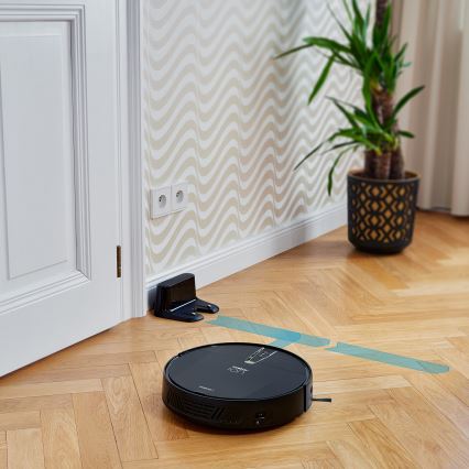 Niceboy ION Charles i4 - Pametan robotski usisivač 2u1 4400 mAh Wi-Fi crna + daljinski upravljač