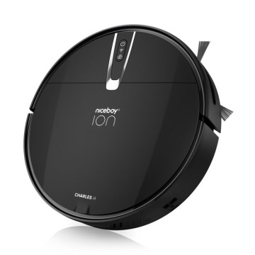 Niceboy ION Charles i4 - Pametan robotski usisivač 2u1 4400 mAh Wi-Fi crna + daljinski upravljač