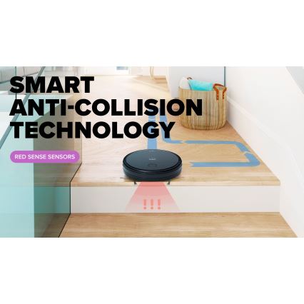 Niceboy ION Charles i6 - Pametan robotski usisivač 2u1 2600 mAh Wi-Fi crna