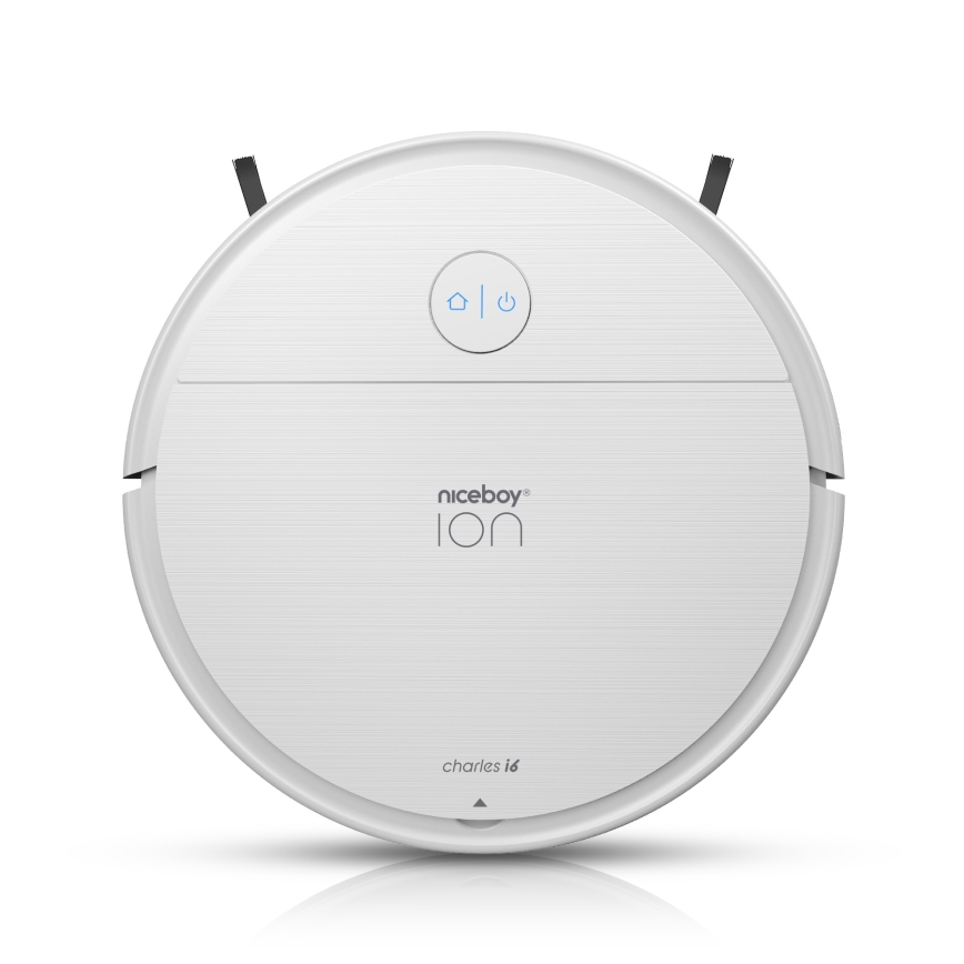 Niceboy ION Charles i6 - Pametni robotski usisivač 2u1 2600 mAh Wi-Fi beo