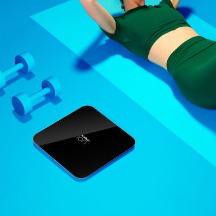 Niceboy ION FitScale - digitalna lična vaga, napajanje 3x AAA, crna