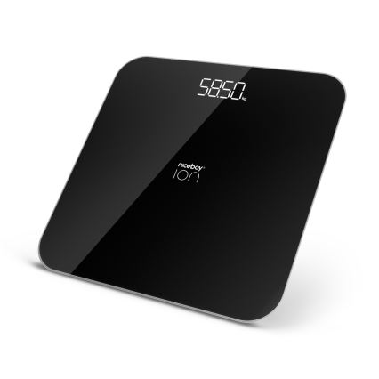 Niceboy ION FitScale - digitalna lična vaga, napajanje 3x AAA, crna
