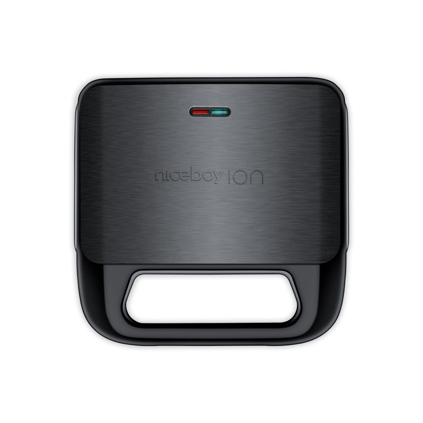 Niceboy ION Snacker S3 - Toster 3 u 1 750W/230V nerđajući čelik/crna