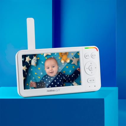 Niceboy ION Starlight SL5 - Video monitor za bebe sa Full HD 1080p ekranom, baterijom 4000 mAh, 5V