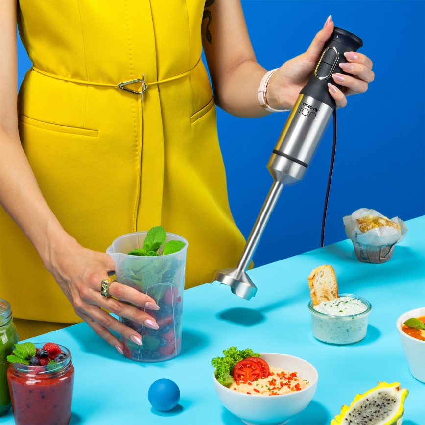 Niceboy ION Twister T2 - štapni mikser 1200W/230V nerđajući čelik/crna