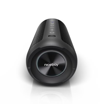 Niceboy Orion - LED bežični zvučnik sa mikrofonom 24W/2200 mAh IPX7 crna