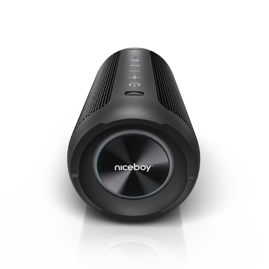 Niceboy Orion - LED bežični zvučnik sa mikrofonom 24W/2200 mAh IPX7 crna