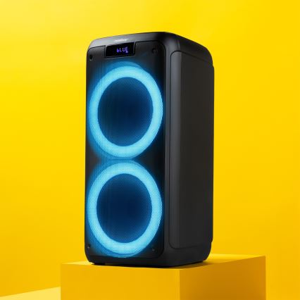 Niceboy PARTY Boss 2 - LED bežični zvučnik sa mikrofonom i funkcijom powerbanke 200W/4500 mAh + daljinski upravljač