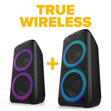 Niceboy PARTY Boss 2 - LED bežični zvučnik sa mikrofonom i funkcijom powerbanke 200W/4500 mAh + daljinski upravljač