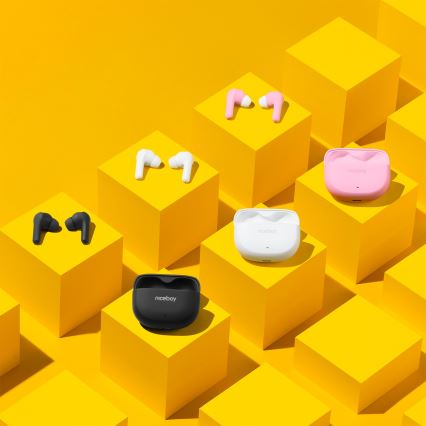 Niceboy Pins 4 - Bežične slušalice sa ANC 400 mAh + 2x 50 mAh IPX4 crne