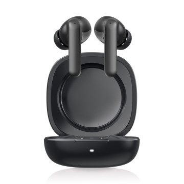 Niceboy Pins 4 PRO - Bežične slušalice sa aktivnim prigušivačem buke (ANC), 380 mAh + 2x 35 mAh, IP54, crne