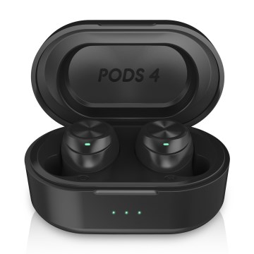 Niceboy Pods 4 - Bežične slušalice 500 mAh + 2x 70 mAh IPX5 crna