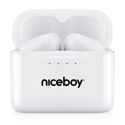 Niceboy Podsie 4 - Bežične slušalice IP54 bele
