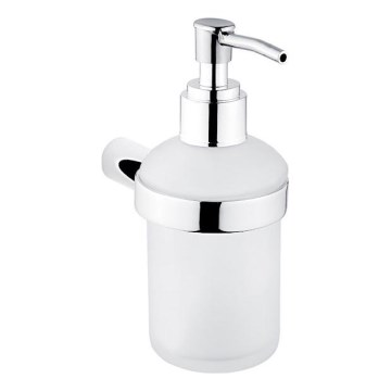 NIMCO BR 11031C-26 - Zidni dozator tečnog sapuna BORMO 180 ml matirano staklo/polirani hrom