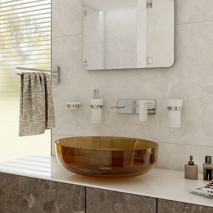 NIMCO BR 11031KN-26 - Zidni dozator sapuna BORMO 300 ml, bela/sjajni hrom