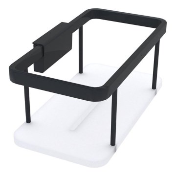 NIMCO Ki-14015-B-90 - Zidna polica za tuš KIBO mat crna/bela