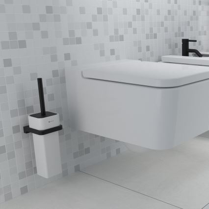 NIMCO MAC 29094K-90 - Zidna WC četka MAYA bela/mat crna