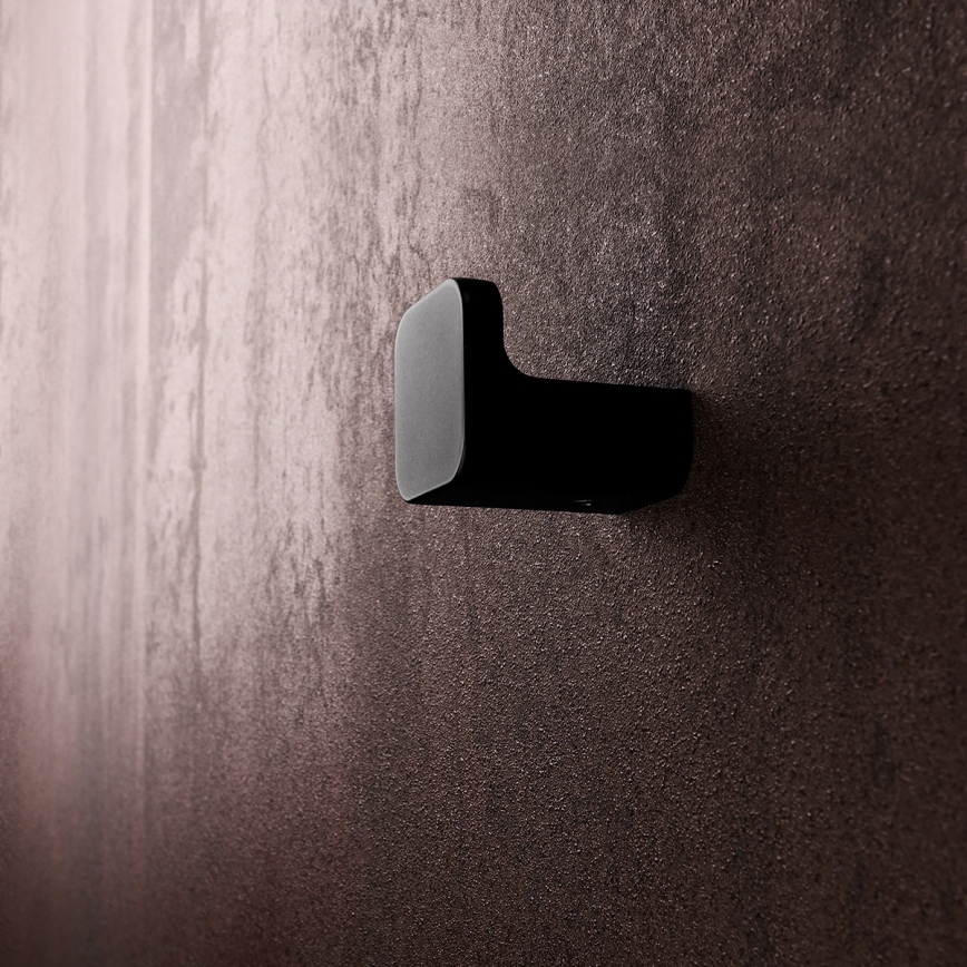 NIMCO MAC set-31K-T-90 - Zidni dozator sapuna, držač za četkice za zube i zidna kuka MAYA 320 ml bela/mat crna